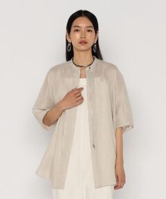 COMME CA PLATINUM / コムサ・プラチナ シャツ・ブラウス | リネンシルクシフォン シャツ