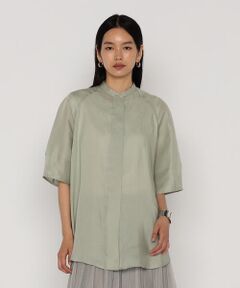COMME CA PLATINUM / コムサ・プラチナ シャツ・ブラウス | リネンシルクシフォン シャツ