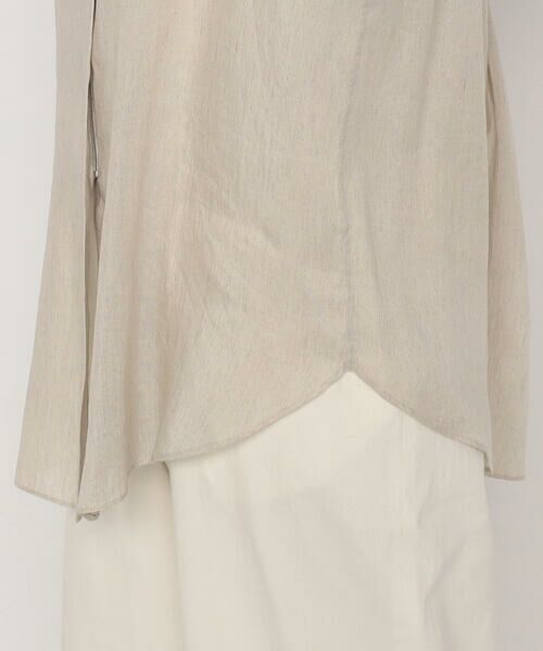 COMME CA PLATINUM / コムサ・プラチナ シャツ・ブラウス | リネンシルクシフォン シャツ | 詳細9