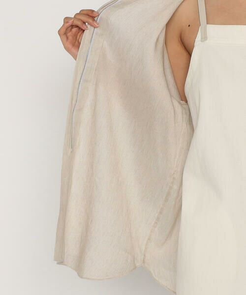 COMME CA PLATINUM / コムサ・プラチナ シャツ・ブラウス | リネンシルクシフォン シャツ | 詳細10