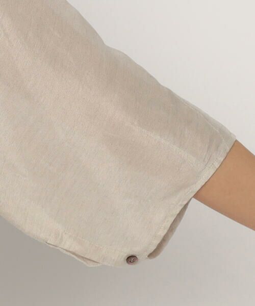 COMME CA PLATINUM / コムサ・プラチナ シャツ・ブラウス | リネンシルクシフォン シャツ | 詳細12