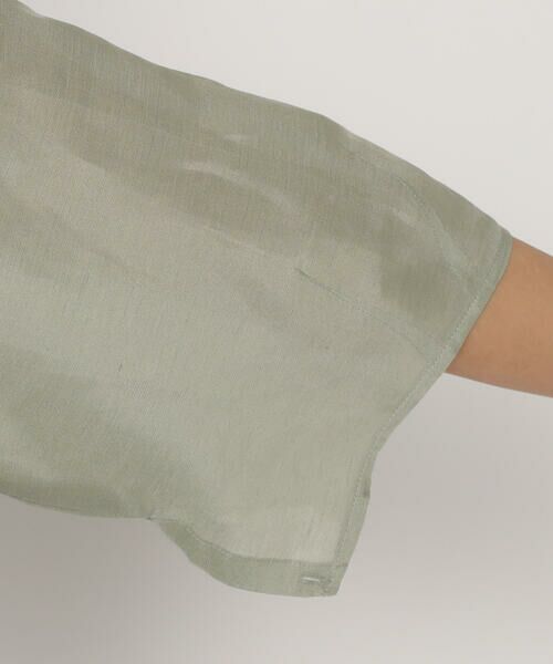 COMME CA PLATINUM / コムサ・プラチナ シャツ・ブラウス | リネンシルクシフォン シャツ | 詳細16