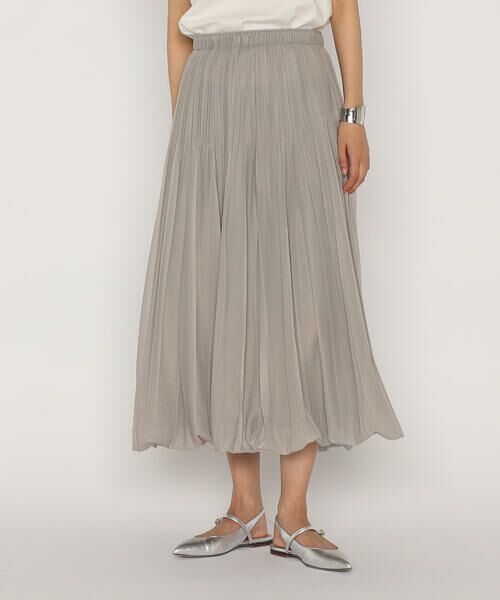 COMME CA PLATINUM / コムサ・プラチナ ロング・マキシ丈スカート | オーガンジートリコットデニムプリント | 詳細7