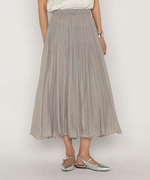 COMME CA PLATINUM / コムサ・プラチナ ロング・マキシ丈スカート | オーガンジートリコットデニムプリント | 詳細8