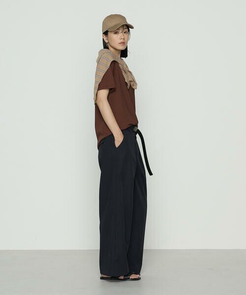 COMME CA PLATINUM / コムサ・プラチナ カットソー | モダールコットン14G天竺 ニットプルオーバー | 詳細11