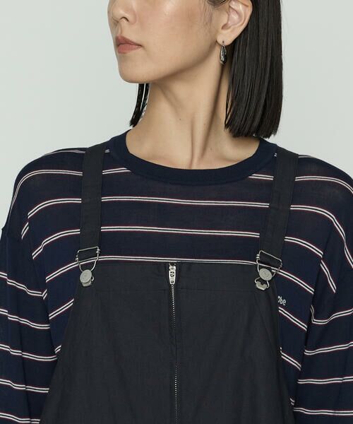 COMME CA PLATINUM / コムサ・プラチナ ドレス | コットンクロス サロペットスカート | 詳細11