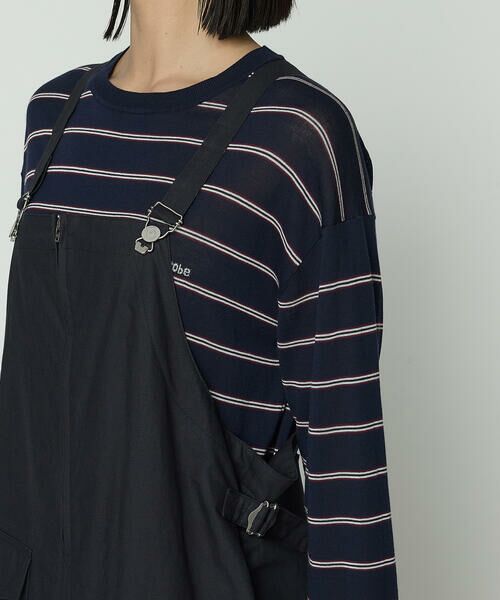 COMME CA PLATINUM / コムサ・プラチナ ドレス | コットンクロス サロペットスカート | 詳細12