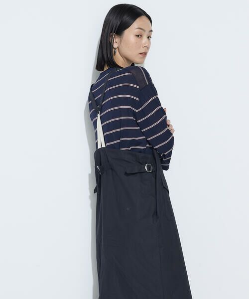 COMME CA PLATINUM / コムサ・プラチナ ドレス | コットンクロス サロペットスカート | 詳細17