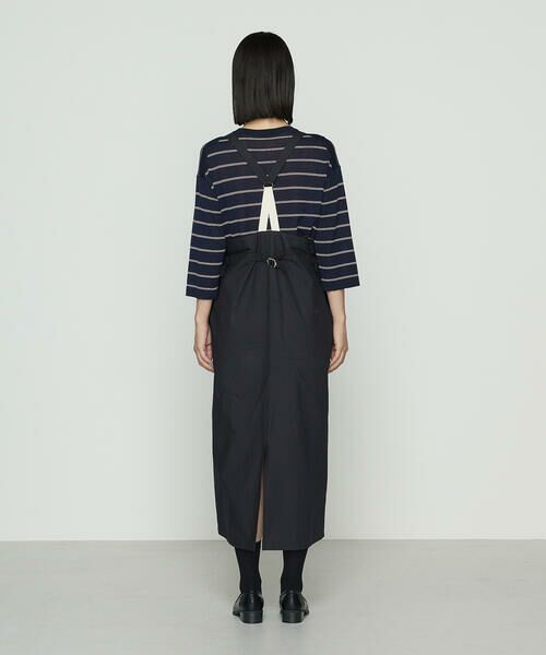 COMME CA PLATINUM / コムサ・プラチナ ドレス | コットンクロス サロペットスカート | 詳細9