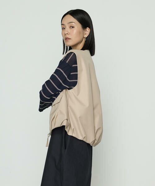 COMME CA PLATINUM / コムサ・プラチナ ベスト | ツイル撥水 ベスト | 詳細3