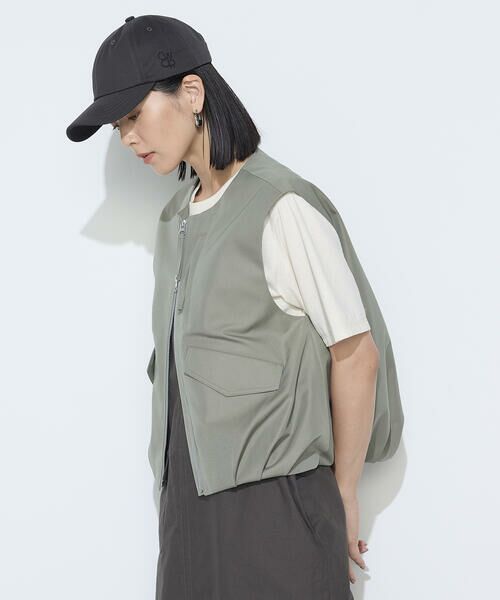 COMME CA PLATINUM / コムサ・プラチナ ベスト | ツイル撥水 ベスト | 詳細21