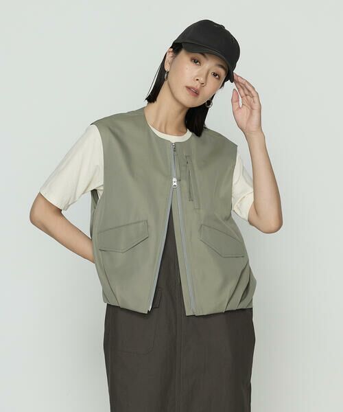 COMME CA PLATINUM / コムサ・プラチナ ベスト | ツイル撥水 ベスト | 詳細16