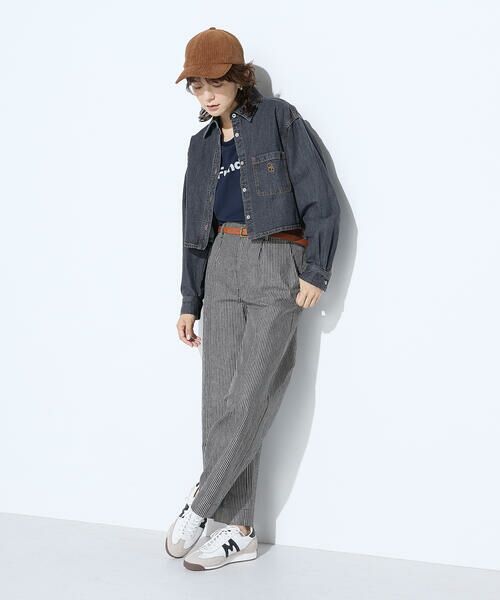 COMME CA PLATINUM / コムサ・プラチナ シャツ・ブラウス | 7.5ozデニム クロップドシャツ | 詳細6