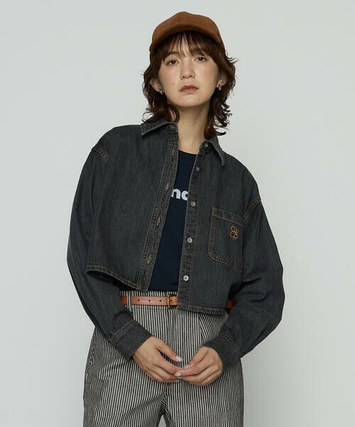 COMME CA PLATINUM / コムサ・プラチナ シャツ・ブラウス | 7.5ozデニム クロップドシャツ | 詳細4