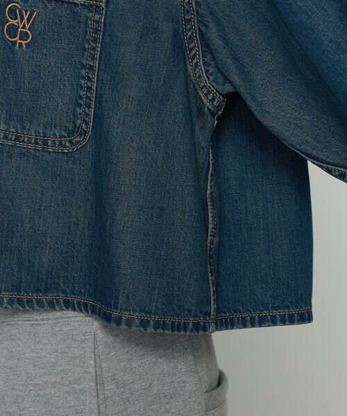 COMME CA PLATINUM / コムサ・プラチナ シャツ・ブラウス | 7.5ozデニム クロップドシャツ | 詳細19