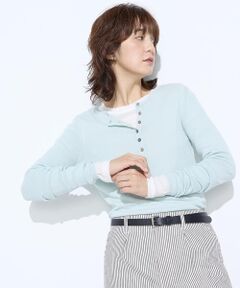 COMME CA PLATINUM / コムサ・プラチナ ニット・セーター | 14G総針編 ニットプルオーバー