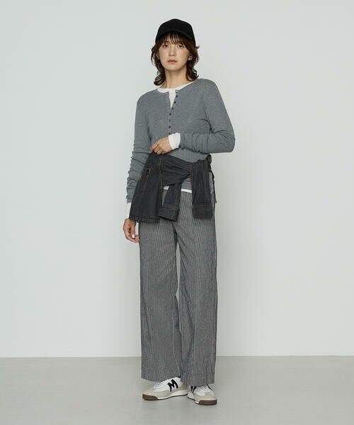 COMME CA PLATINUM / コムサ・プラチナ ニット・セーター | 14G総針編 ニットプルオーバー | 詳細1