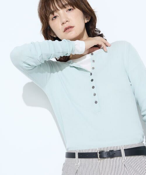 COMME CA PLATINUM / コムサ・プラチナ ニット・セーター | 14G総針編 ニットプルオーバー | 詳細20