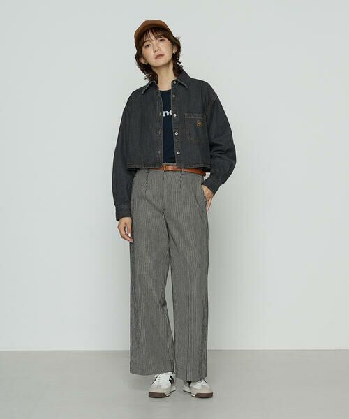 COMME CA PLATINUM / コムサ・プラチナ スラックス・ドレスパンツ | ヒッコリーストライプ パンツ | 詳細4