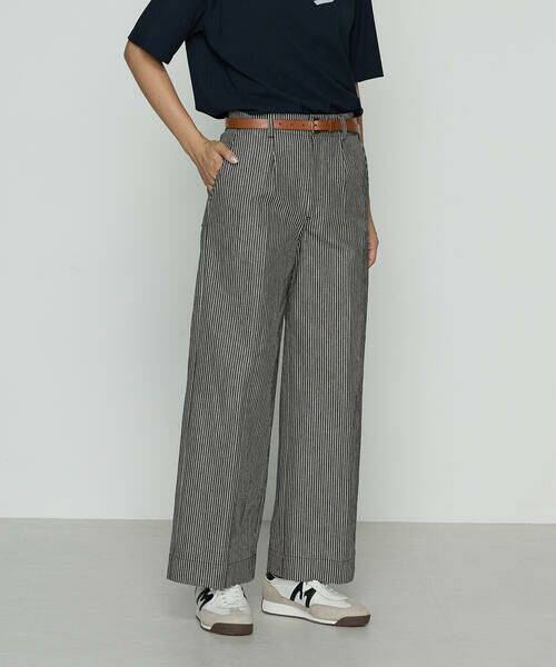 COMME CA PLATINUM / コムサ・プラチナ スラックス・ドレスパンツ | ヒッコリーストライプ パンツ | 詳細5
