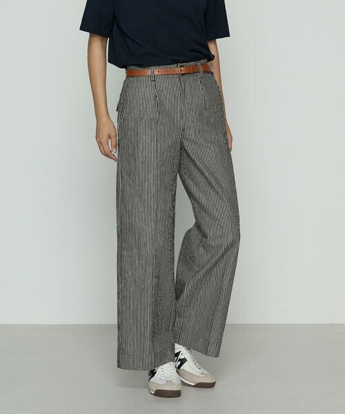 COMME CA PLATINUM / コムサ・プラチナ スラックス・ドレスパンツ | ヒッコリーストライプ パンツ | 詳細6