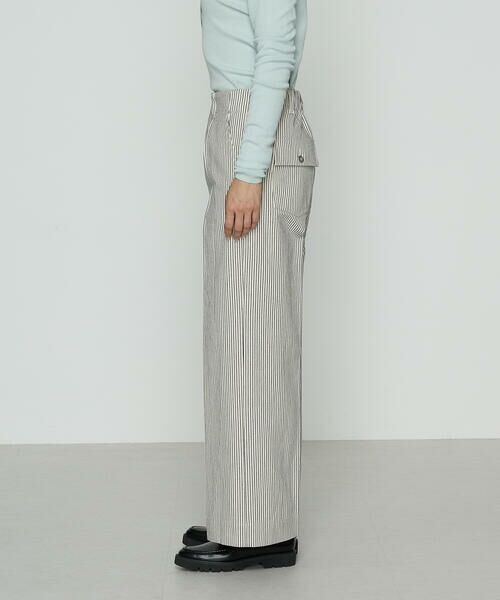 COMME CA PLATINUM / コムサ・プラチナ スラックス・ドレスパンツ | ヒッコリーストライプ パンツ | 詳細13
