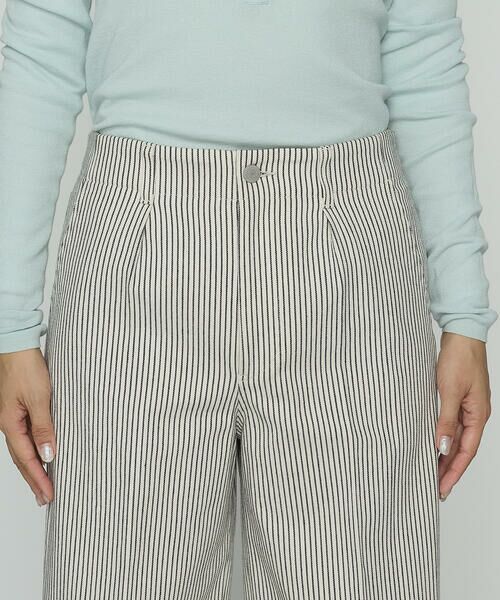 COMME CA PLATINUM / コムサ・プラチナ スラックス・ドレスパンツ | ヒッコリーストライプ パンツ | 詳細15