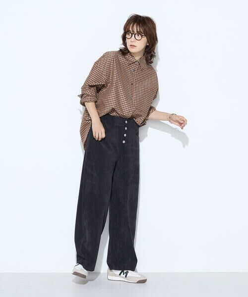 COMME CA PLATINUM / コムサ・プラチナ シャツ・ブラウス | コンパクトオーガニックコットンECOPETチェック シャツ | 詳細14