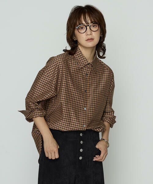 COMME CA PLATINUM / コムサ・プラチナ シャツ・ブラウス | コンパクトオーガニックコットンECOPETチェック シャツ | 詳細17