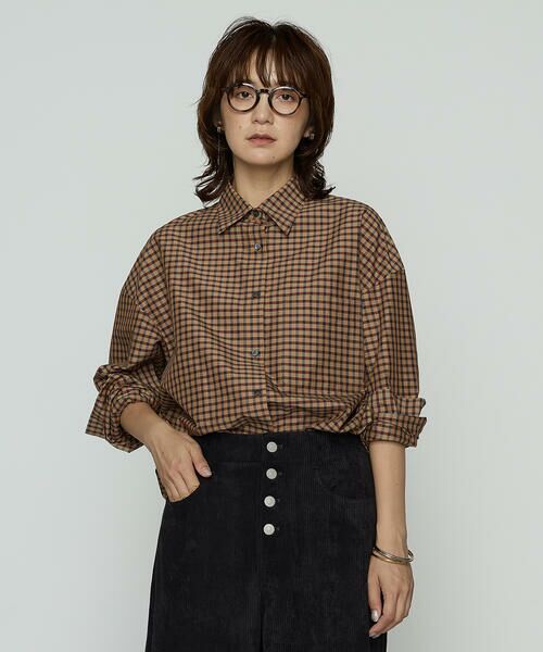 COMME CA PLATINUM / コムサ・プラチナ シャツ・ブラウス | コンパクトオーガニックコットンECOPETチェック シャツ | 詳細4