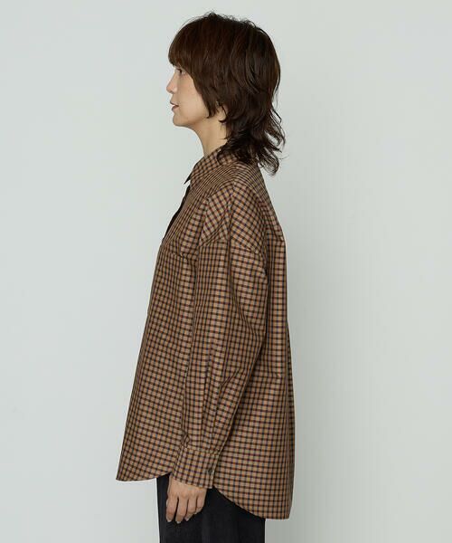 COMME CA PLATINUM / コムサ・プラチナ シャツ・ブラウス | コンパクトオーガニックコットンECOPETチェック シャツ | 詳細6