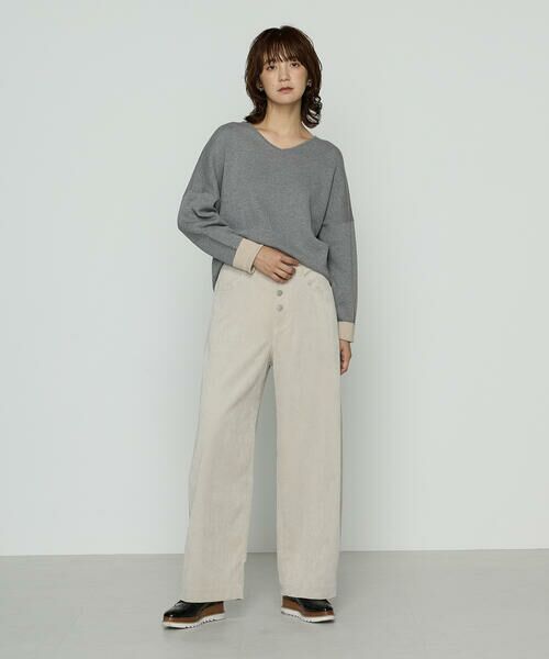 COMME CA PLATINUM / コムサ・プラチナ ニット・セーター | 14G接結編 ニットプルオーバー | 詳細2