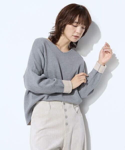 COMME CA PLATINUM / コムサ・プラチナ ニット・セーター | 14G接結編 ニットプルオーバー | 詳細15