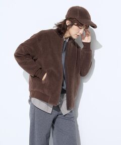 COMME CA PLATINUM / コムサ・プラチナ ブルゾン | WOOL BREND ボア ブルゾン