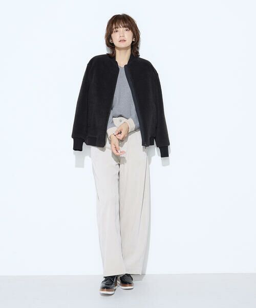 COMME CA PLATINUM / コムサ・プラチナ ブルゾン | WOOL BREND ボア ブルゾン | 詳細6