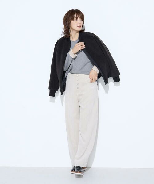 COMME CA PLATINUM / コムサ・プラチナ ブルゾン | WOOL BREND ボア ブルゾン | 詳細7