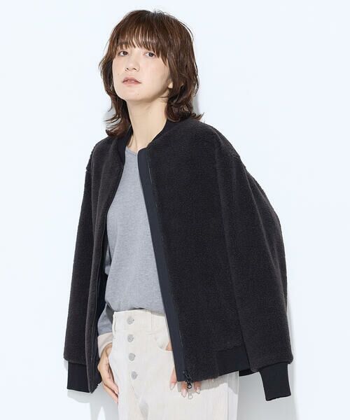 COMME CA PLATINUM / コムサ・プラチナ ブルゾン | WOOL BREND ボア ブルゾン | 詳細8