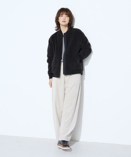 COMME CA PLATINUM / コムサ・プラチナ ブルゾン | WOOL BREND ボア ブルゾン | 詳細9