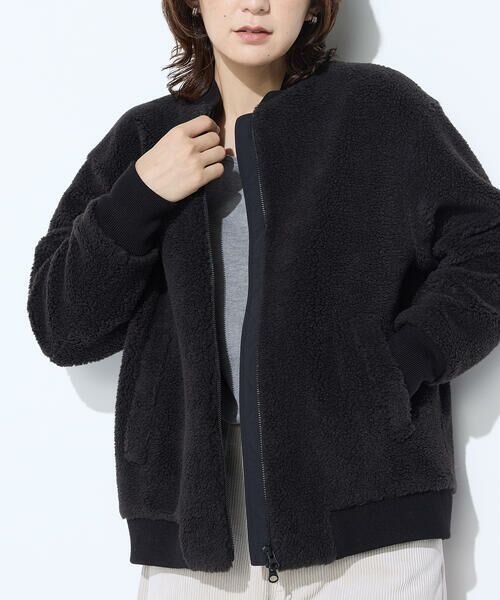COMME CA PLATINUM / コムサ・プラチナ ブルゾン | WOOL BREND ボア ブルゾン | 詳細10