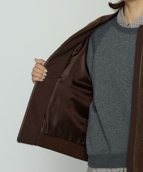 COMME CA PLATINUM / コムサ・プラチナ ブルゾン | WOOL BREND ボア ブルゾン | 詳細20