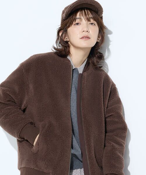 COMME CA PLATINUM / コムサ・プラチナ ブルゾン | WOOL BREND ボア ブルゾン | 詳細26