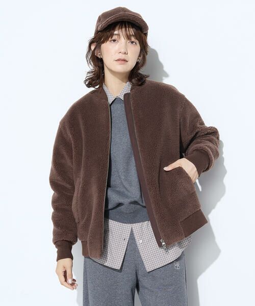 COMME CA PLATINUM / コムサ・プラチナ ブルゾン | WOOL BREND ボア ブルゾン | 詳細28