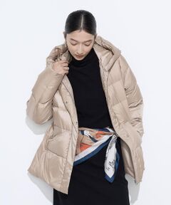 COMME CA PLATINUM / コムサ・プラチナ その他アウター | 撥水ナイロンタフタ ミドル丈きれいめダウンコート