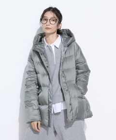 COMME CA PLATINUM / コムサ・プラチナ その他アウター | 撥水ナイロンタフタ ミドル丈きれいめダウンコート