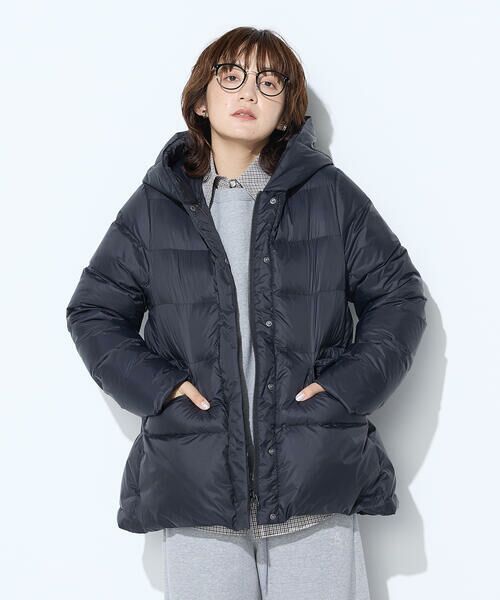 COMME CA PLATINUM / コムサ・プラチナ その他アウター | 撥水ナイロンタフタ ミドル丈きれいめダウンコート | 詳細4