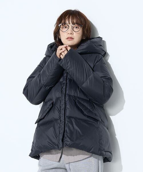 COMME CA PLATINUM / コムサ・プラチナ その他アウター | 撥水ナイロンタフタ ミドル丈きれいめダウンコート | 詳細5
