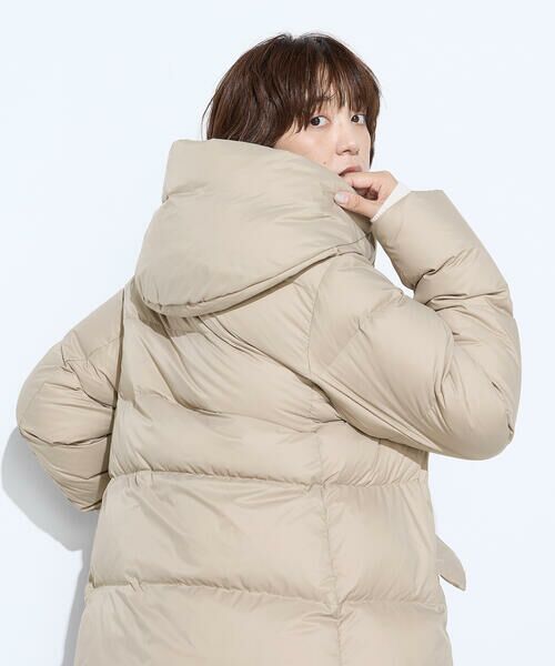 COMME CA PLATINUM / コムサ・プラチナ その他アウター | 撥水ナイロンタフタ ミドル丈きれいめダウンコート | 詳細15