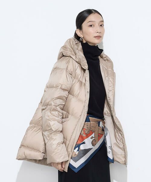 COMME CA PLATINUM / コムサ・プラチナ その他アウター | 撥水ナイロンタフタ ミドル丈きれいめダウンコート | 詳細10