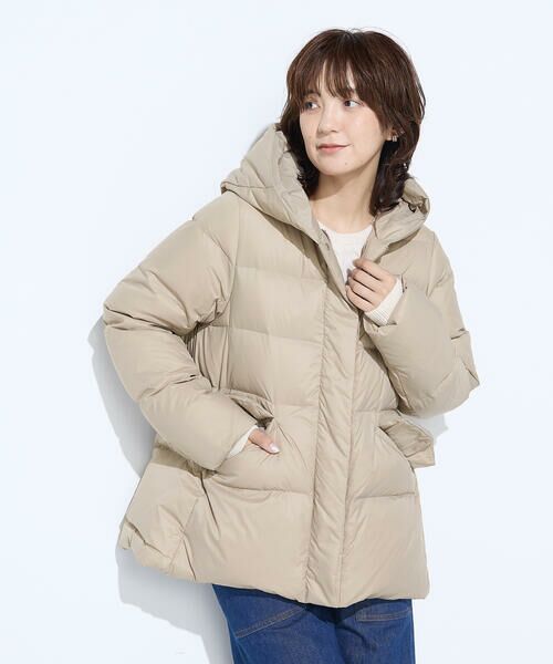 COMME CA PLATINUM / コムサ・プラチナ その他アウター | 撥水ナイロンタフタ ミドル丈きれいめダウンコート | 詳細12