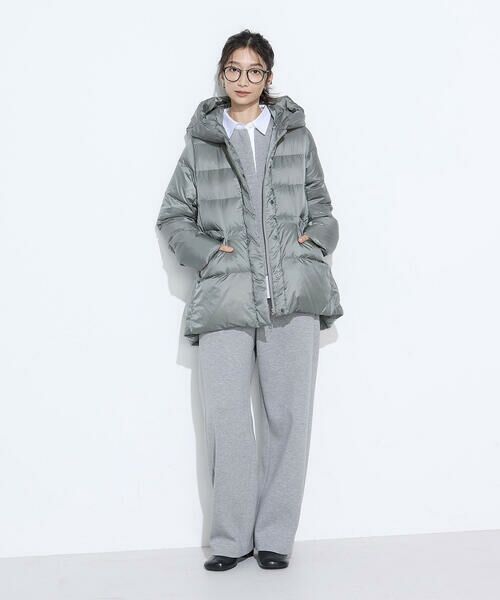 COMME CA PLATINUM / コムサ・プラチナ その他アウター | 撥水ナイロンタフタ ミドル丈きれいめダウンコート | 詳細17